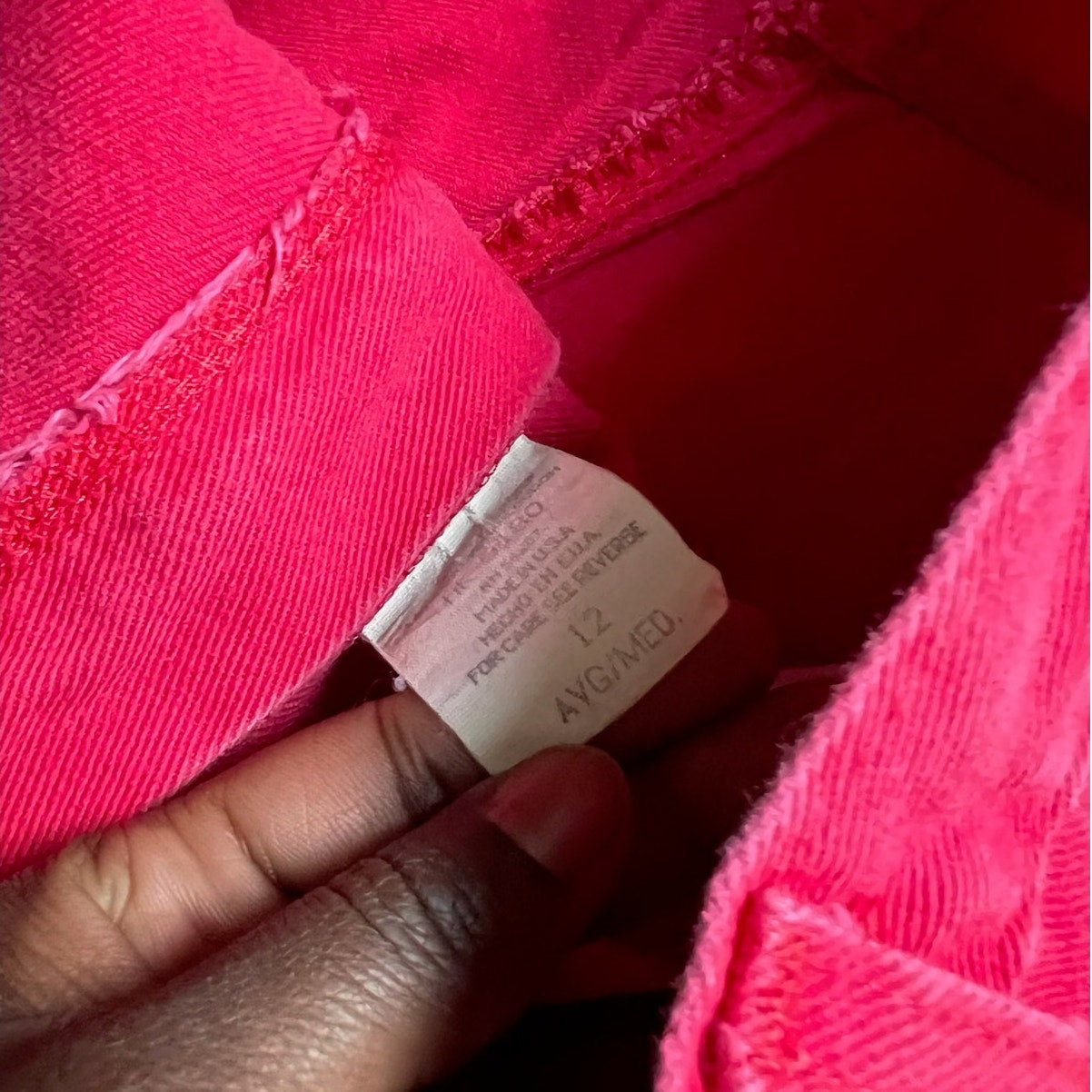 Red Vintage Mom Shorts