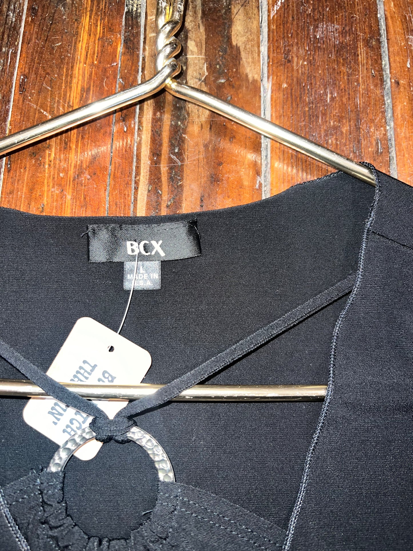 Y2K Criss Cross Blouse (L)