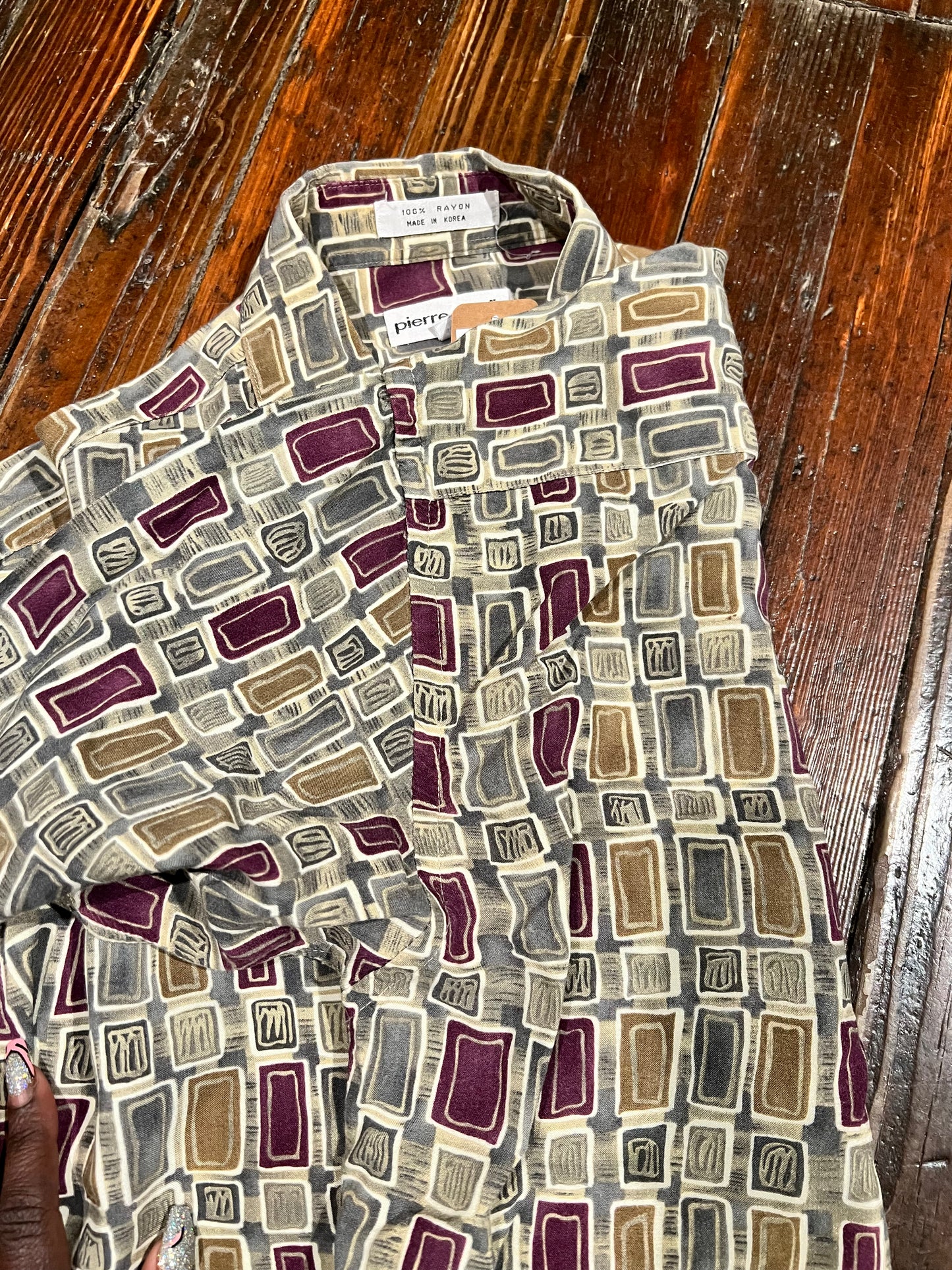 Funky Vintage Button Up (M)