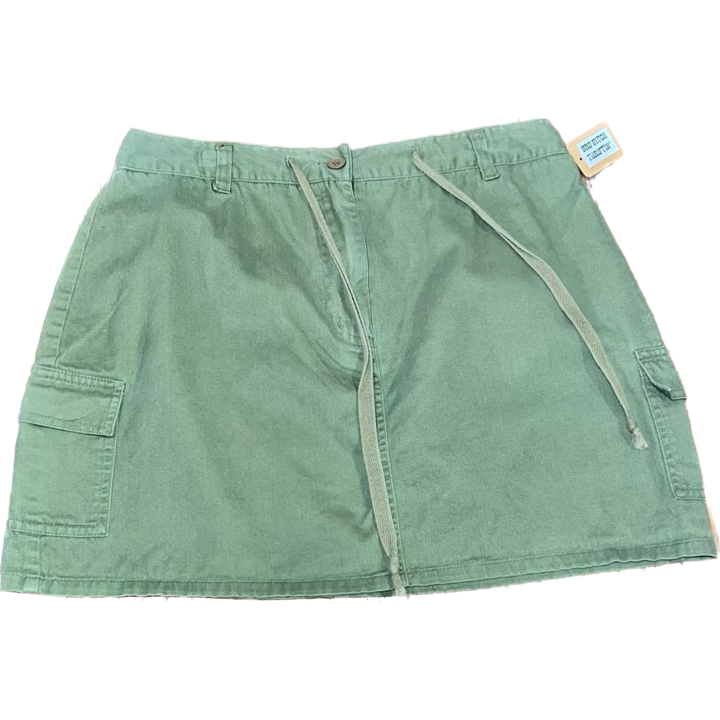 Sage Cargo Skirt (9/10)