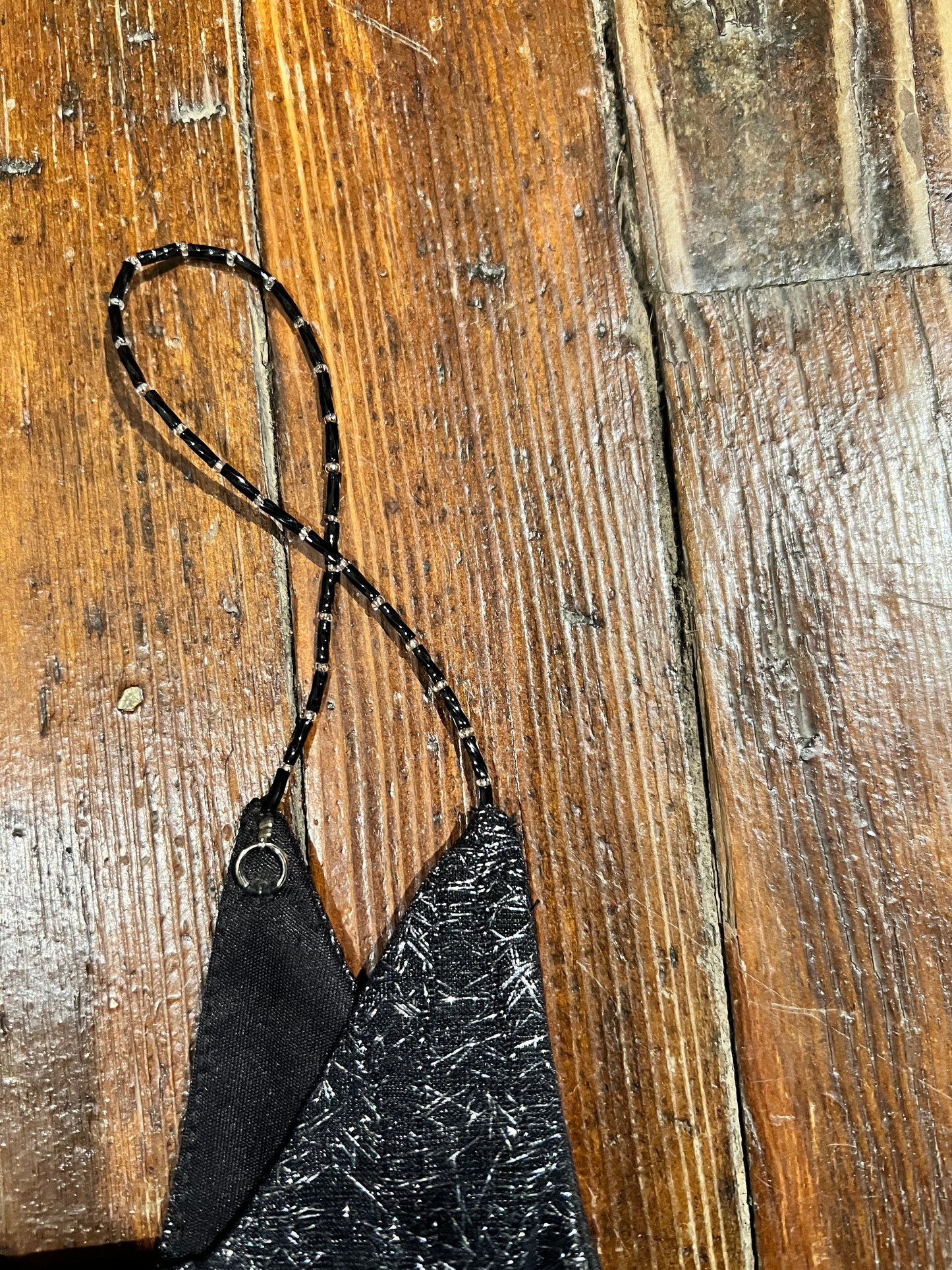 Vintage Sparkly Tank with Beaded Straps (S)