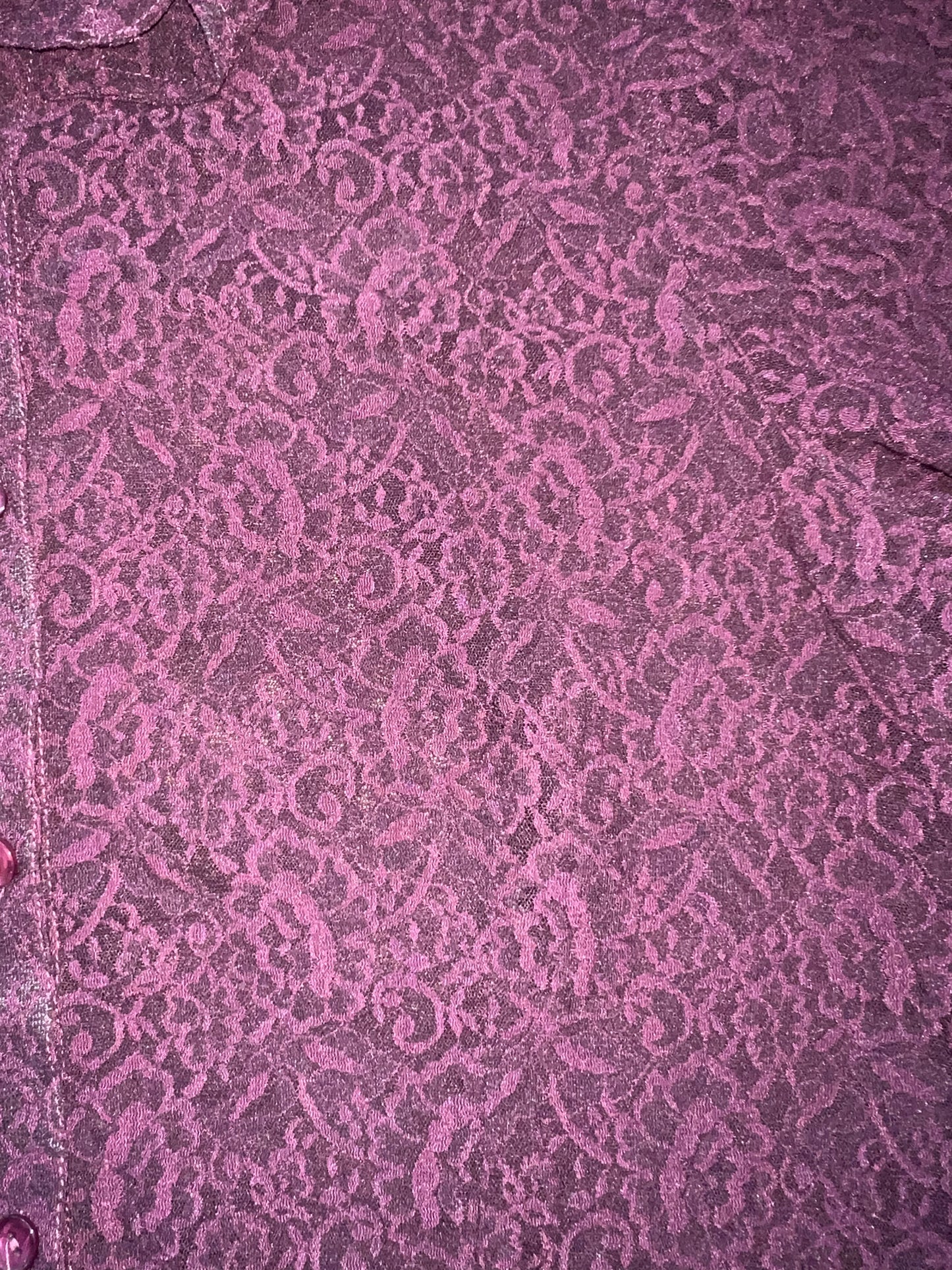 Purple Lace Button Up (XL)