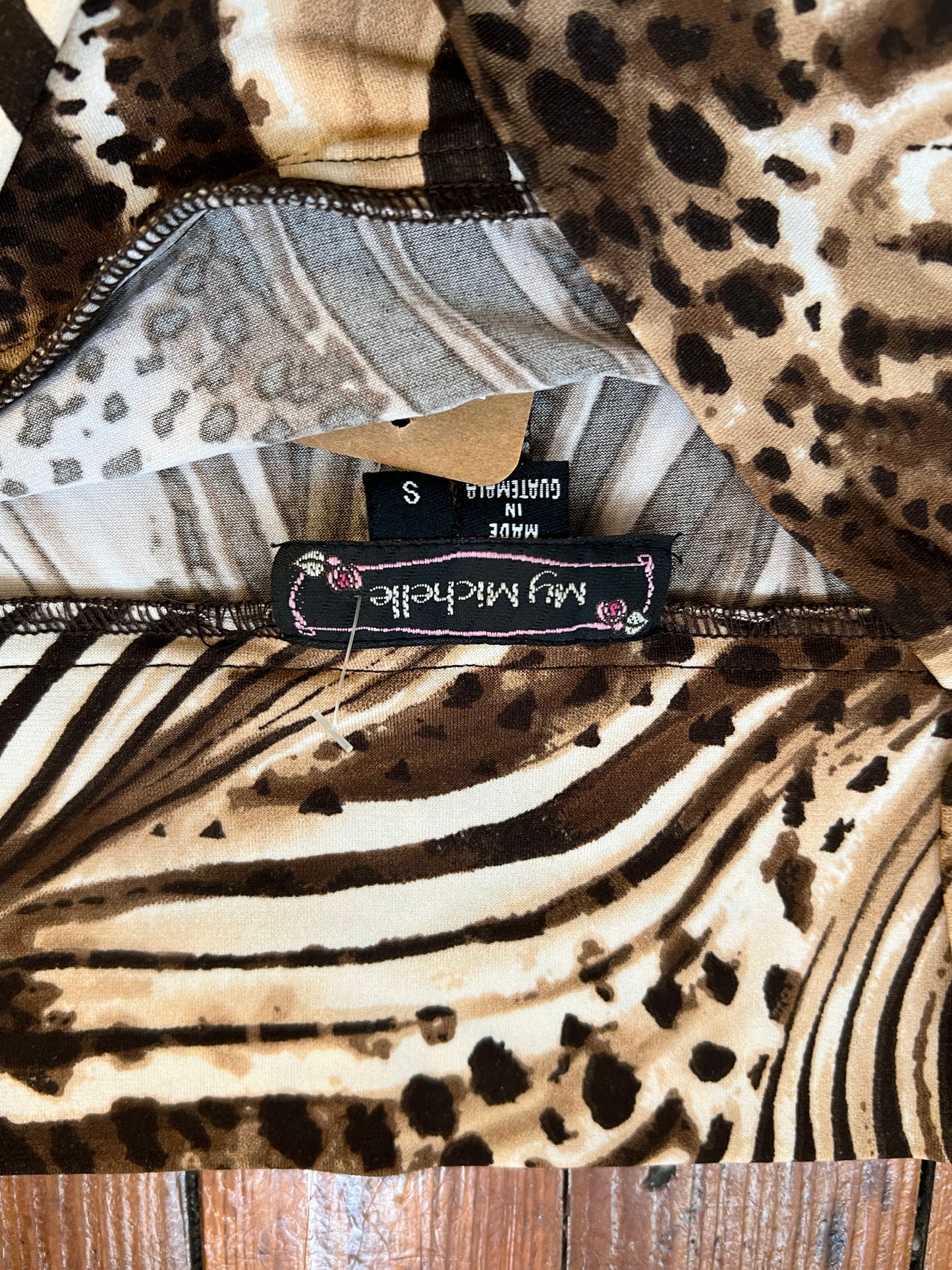 Y2K Animal Print Midi (S)