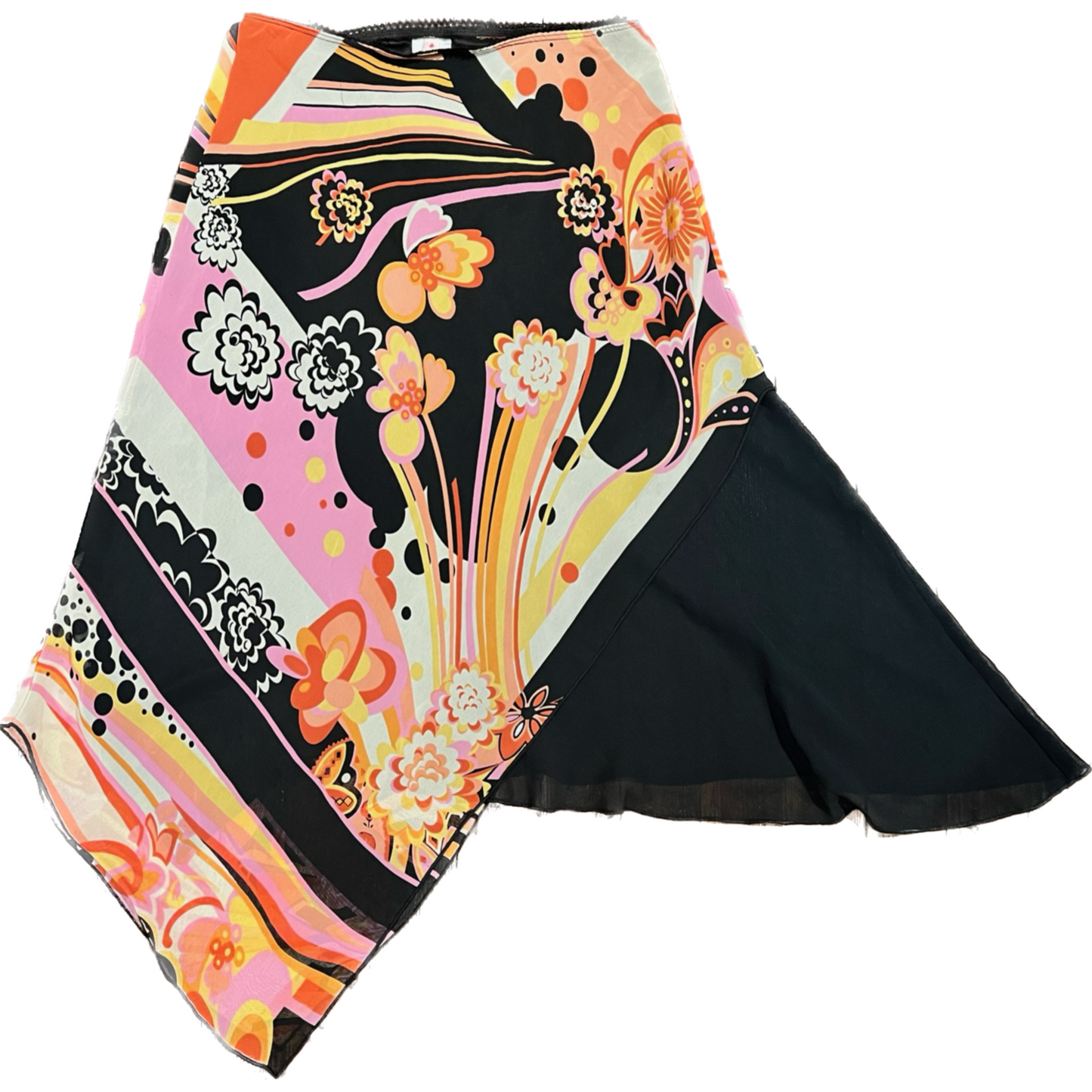 Asymmetrical Midi Skirt, Y2K (S)