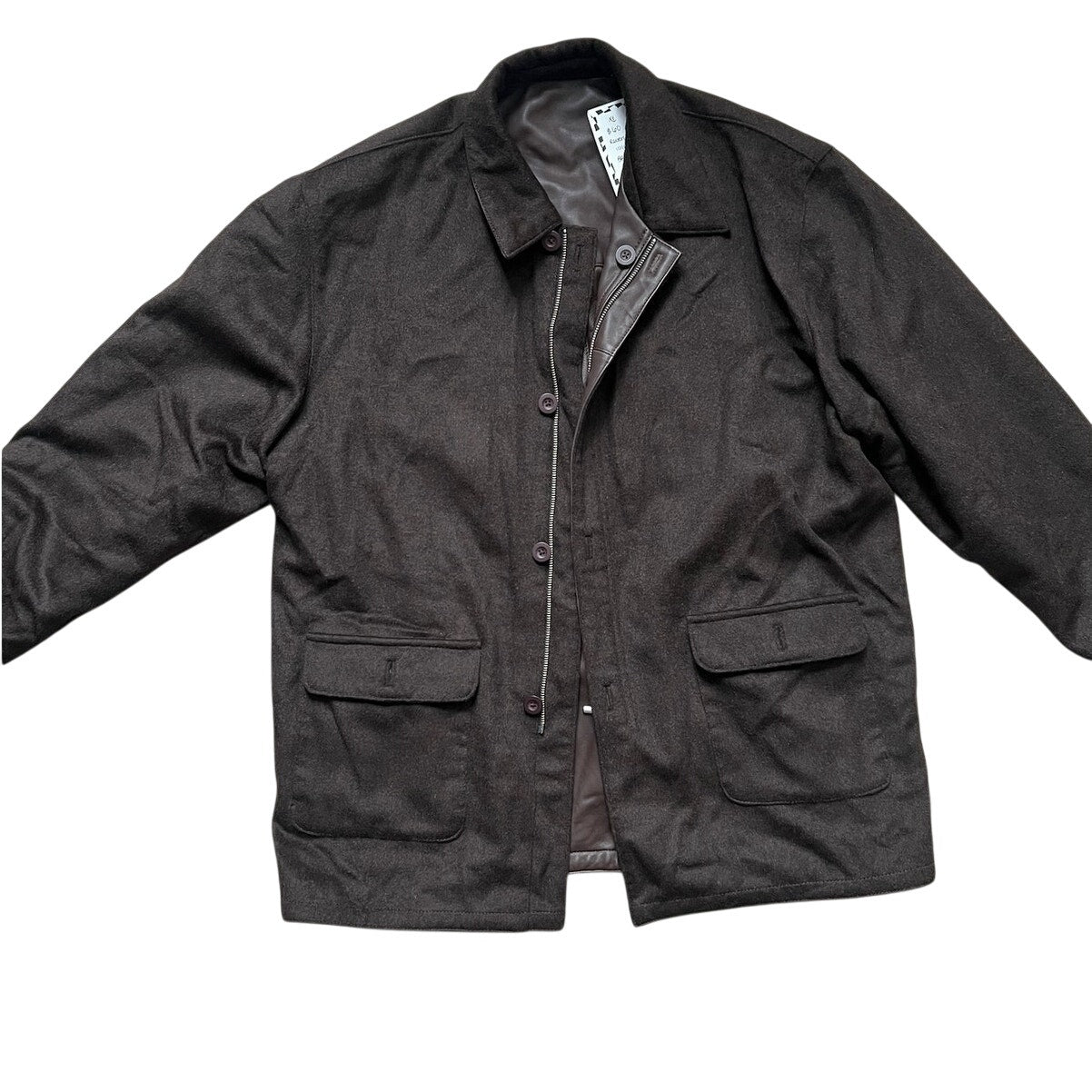 Missani Men's Leather Reversible Jacket