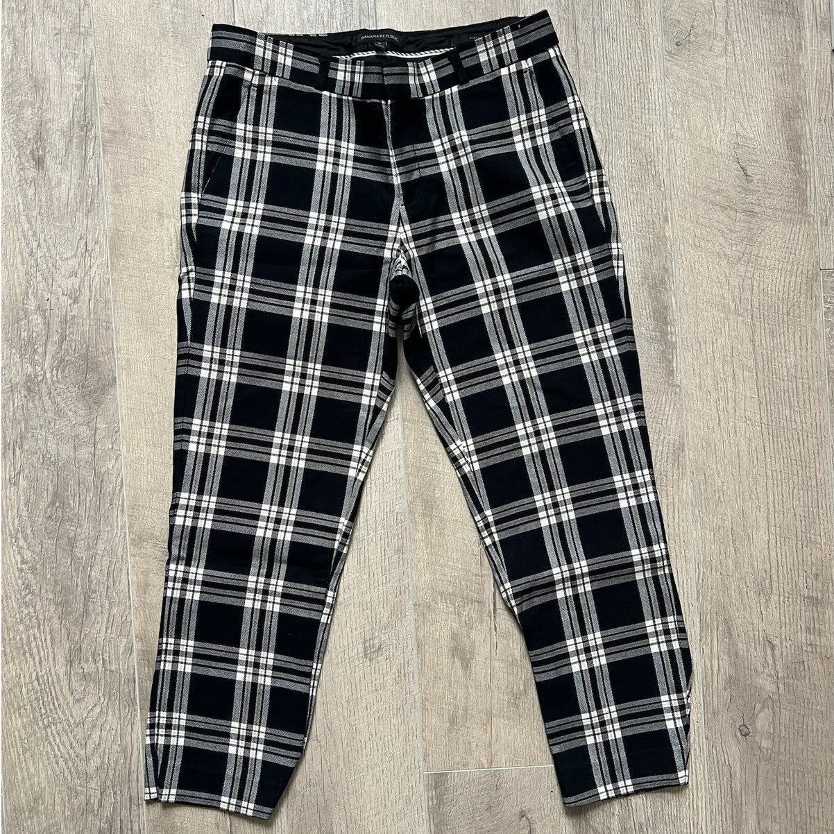 Black and White Plaid Pants