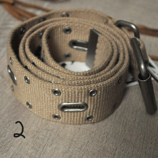 Tan Gromet Belt