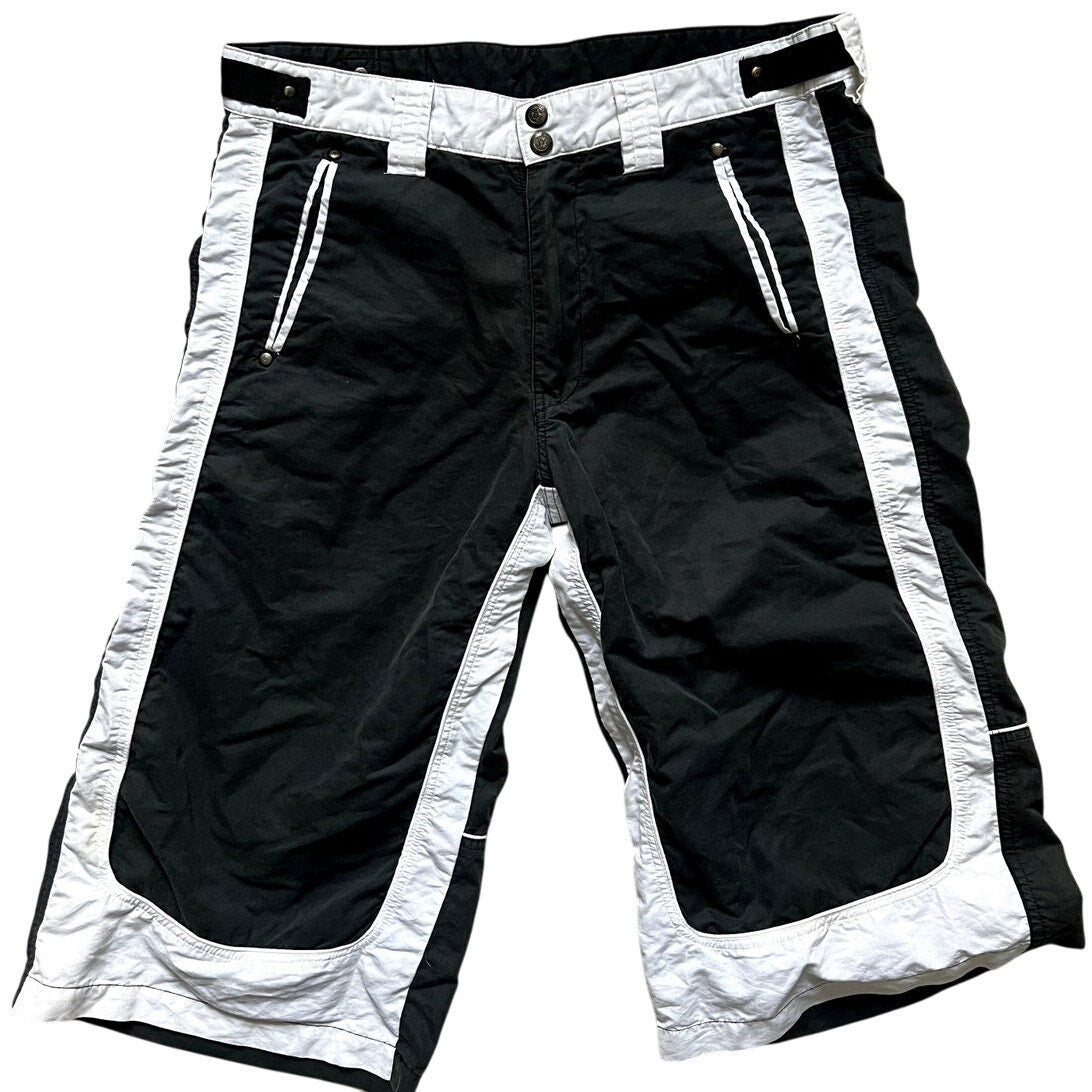 Black and White Y2K Shorts