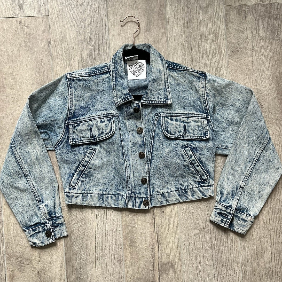 Vintage Cropped Denim Jacket