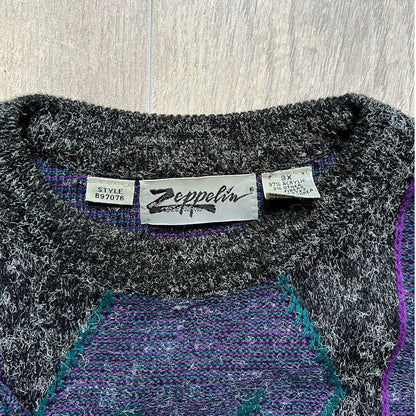 Vintage Purple Zeppelin Sweater