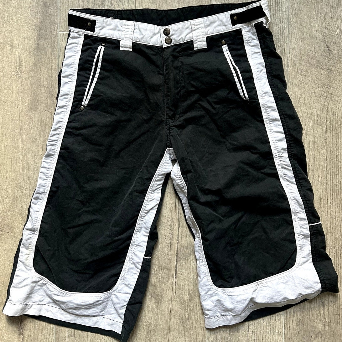 Black and White Y2K Shorts