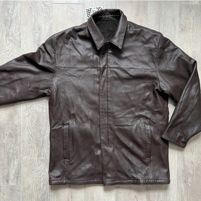 Missani Men's Leather Reversible Jacket