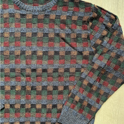 Vintage Checkered Sweater