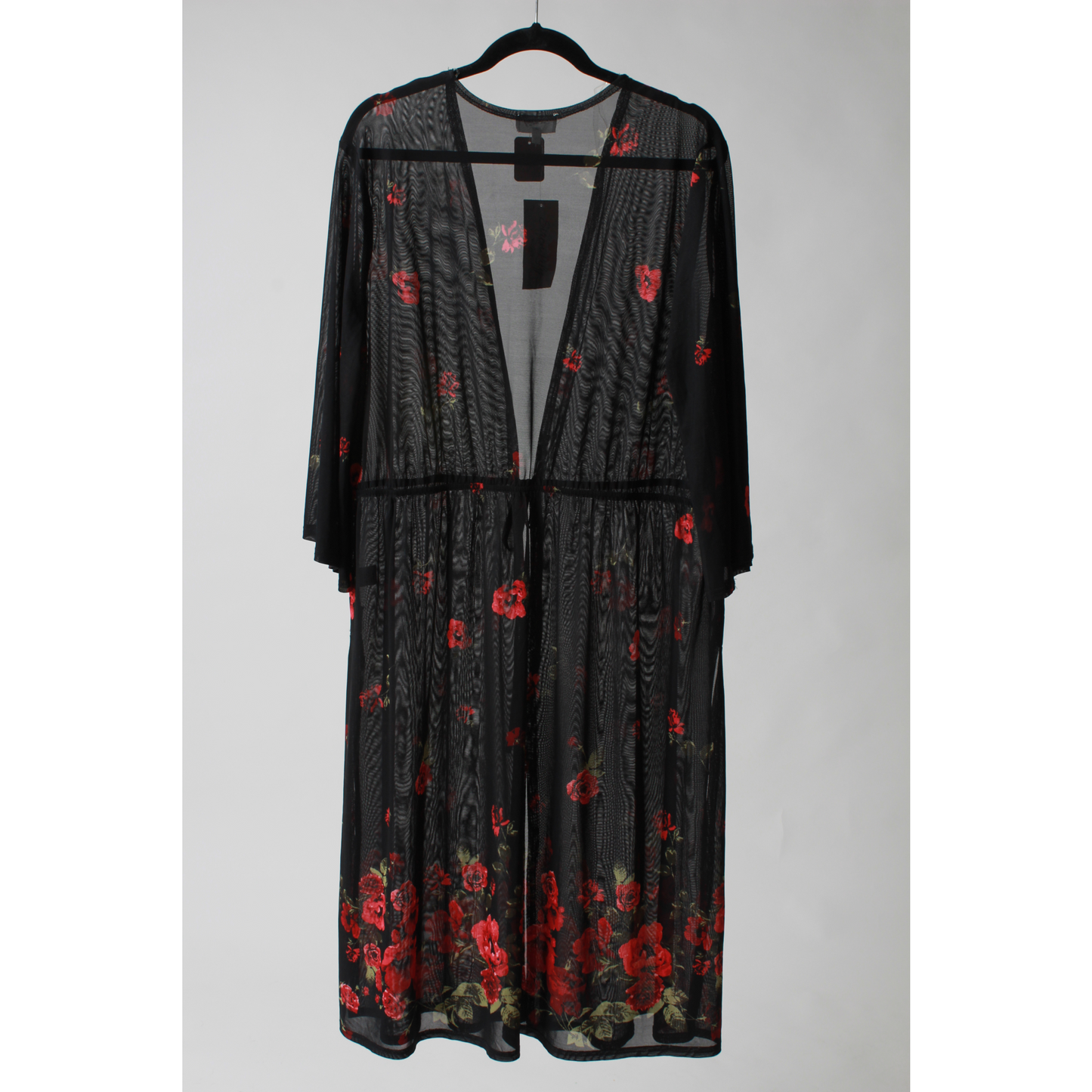 Floral Mesh Cardigan/Cover Up (2X)