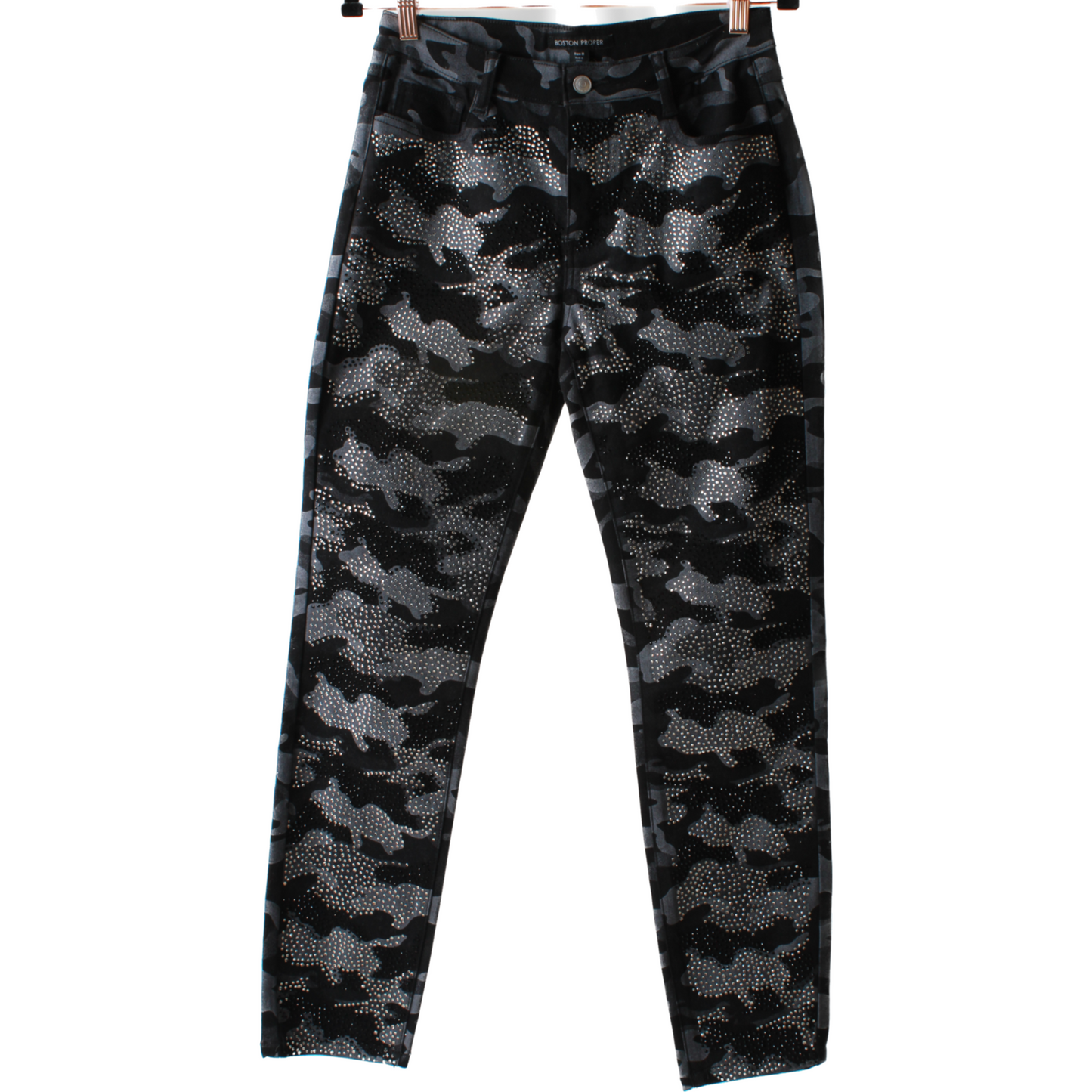 Bedazzled Army Fatique Skinny Jeans (8)